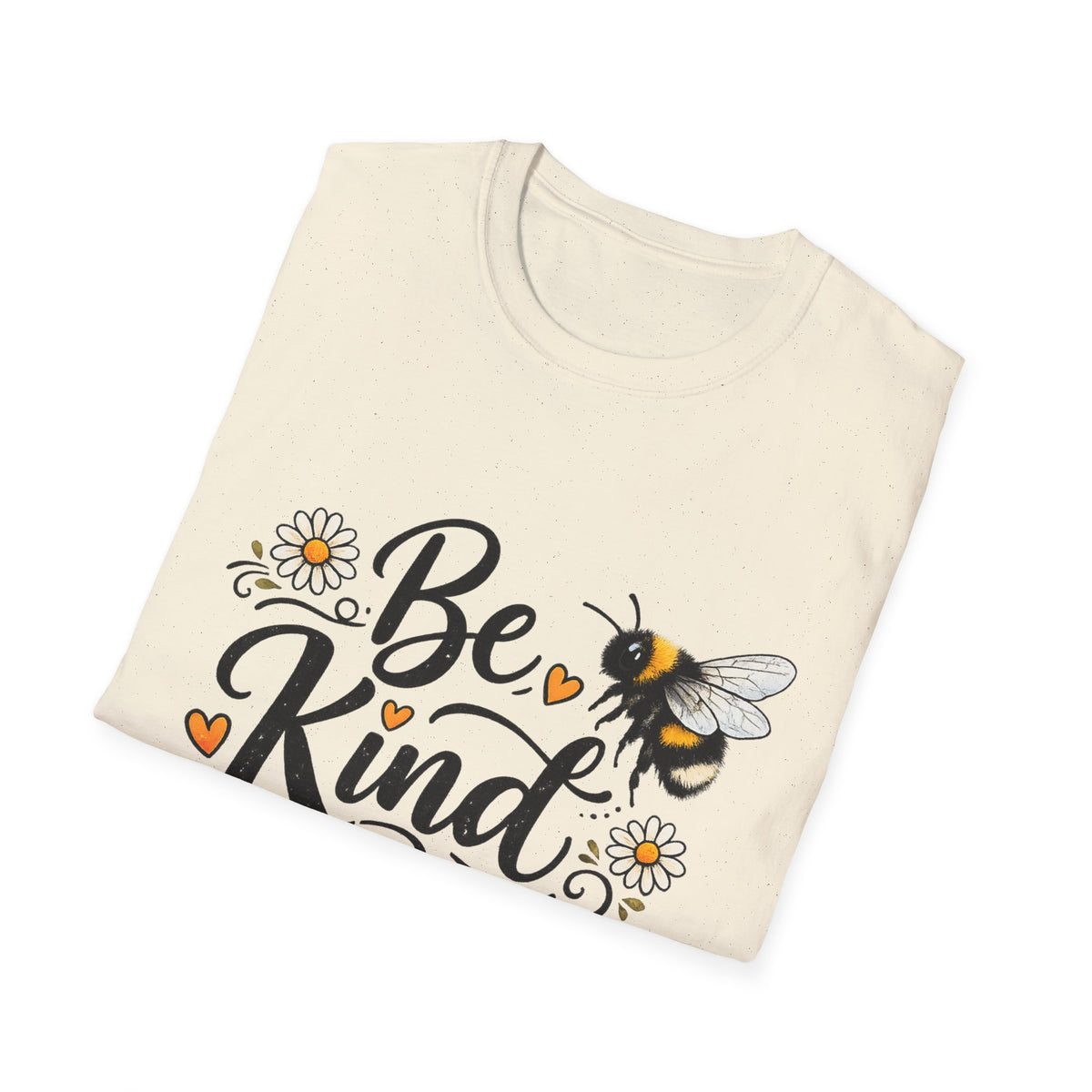 Be Kind Bee T-Shirt — Floral Bumblebee Inspirational Tee