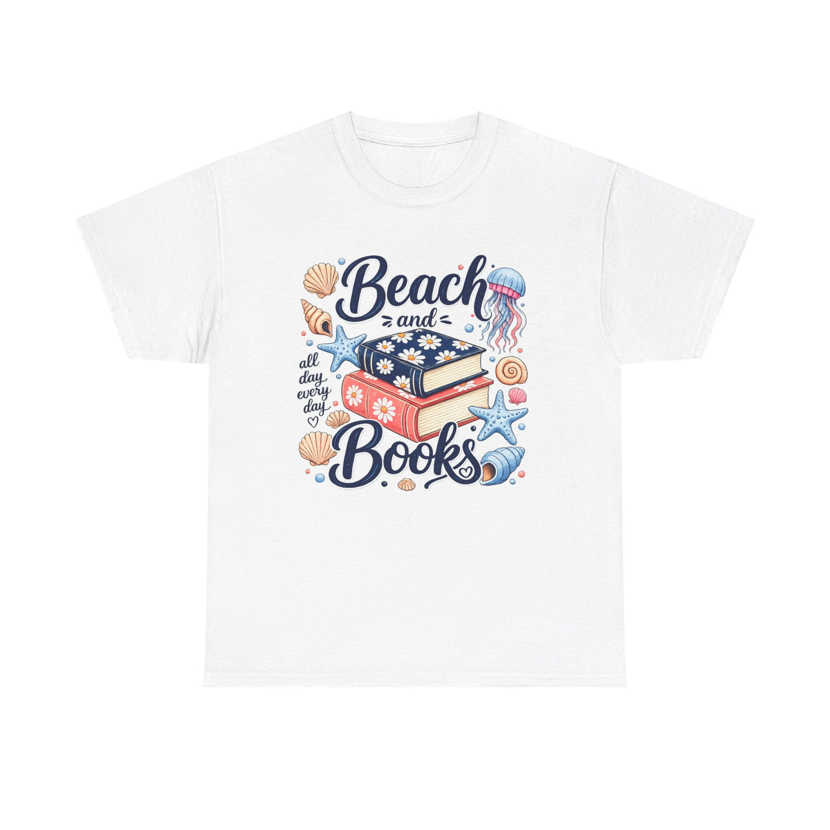 Beach and Books T-Shirt — Summer Reading Graphic Tee