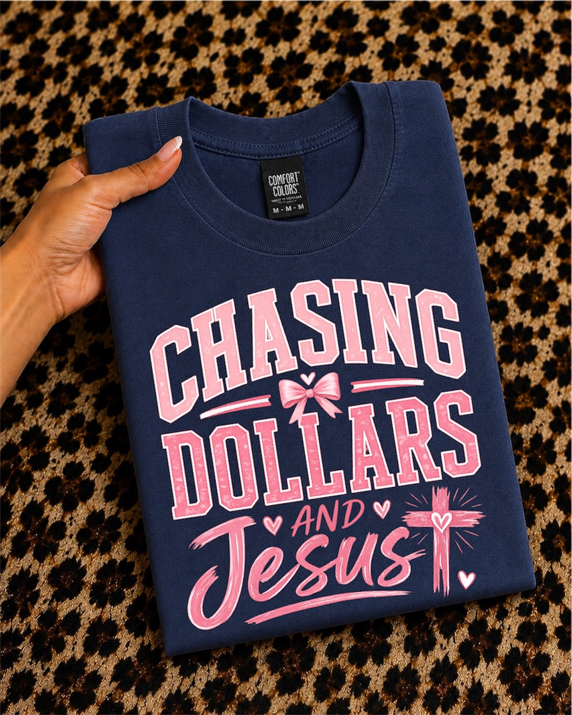 Chasing Dollars and Jesus T-Shirt — Christian Faith Graphic Tee