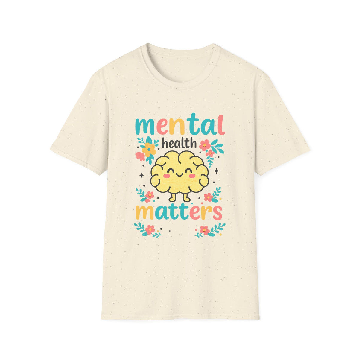 Mental Health Matters T-Shirt — Cute Brain Awareness Tee