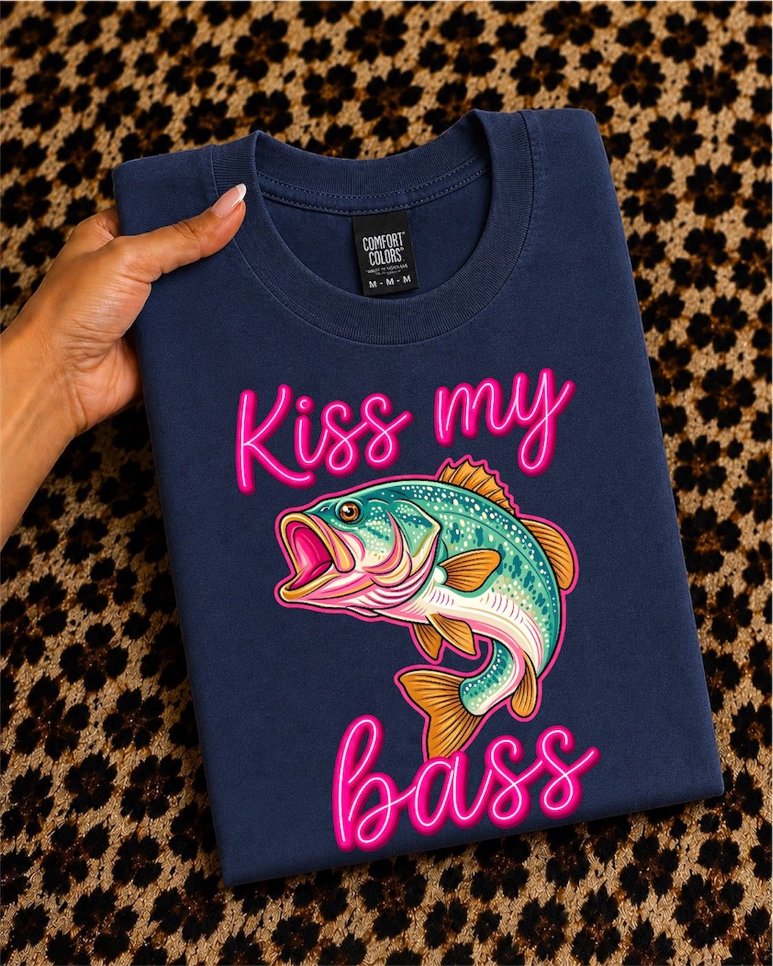 Kiss My Bass T-Shirt — Funny Fishing Graphic Tee for Anglers