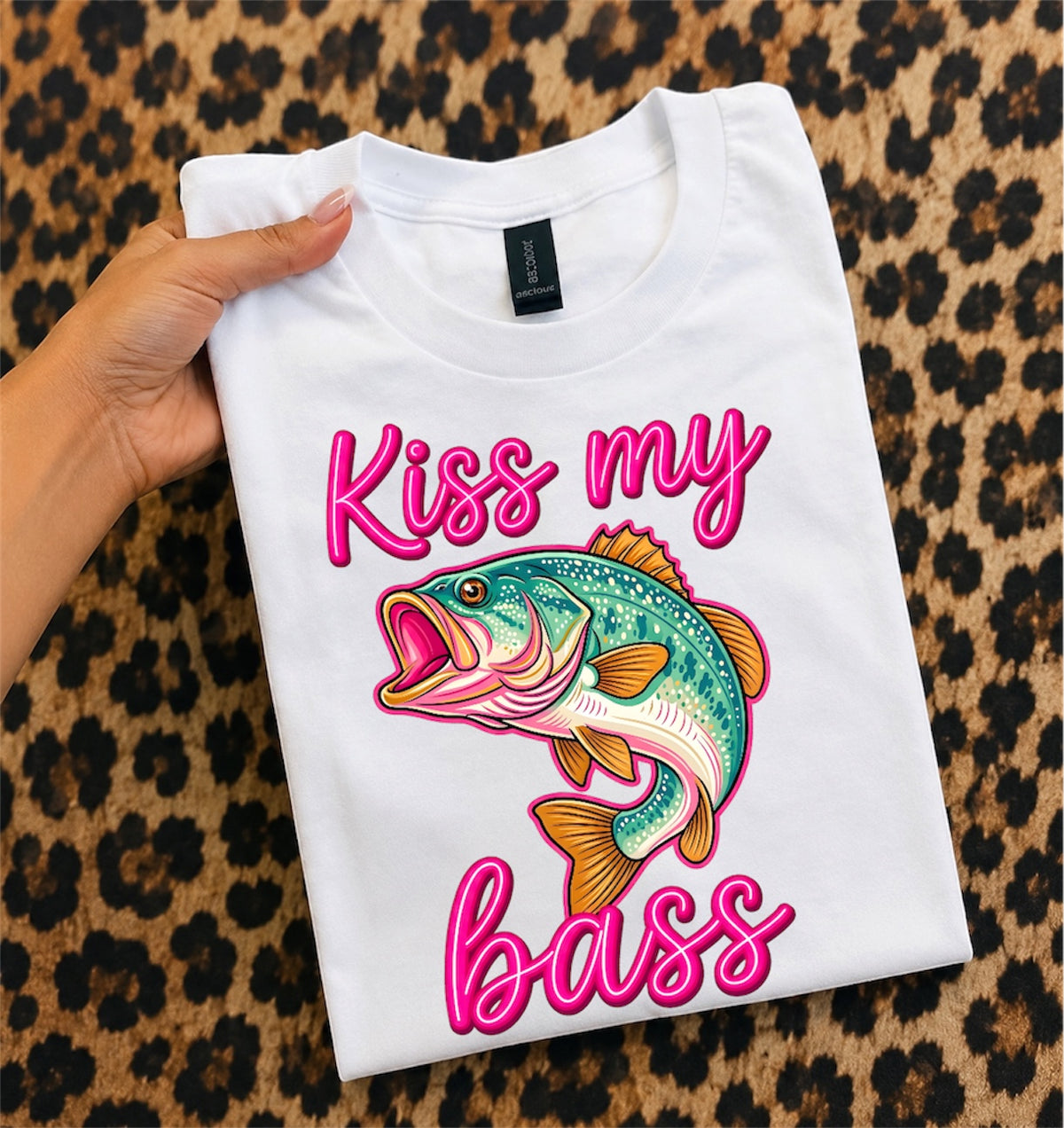 Kiss My Bass T-Shirt — Funny Fishing Graphic Tee for Anglers