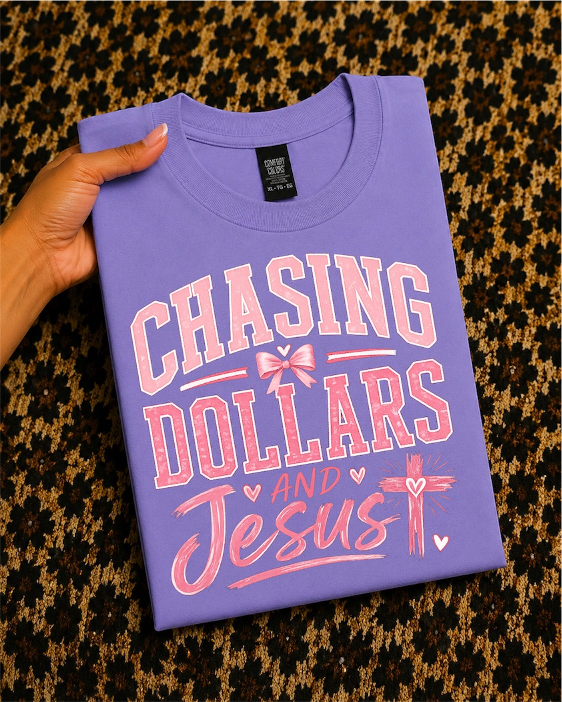 Chasing Dollars and Jesus T-Shirt — Christian Faith Graphic Tee