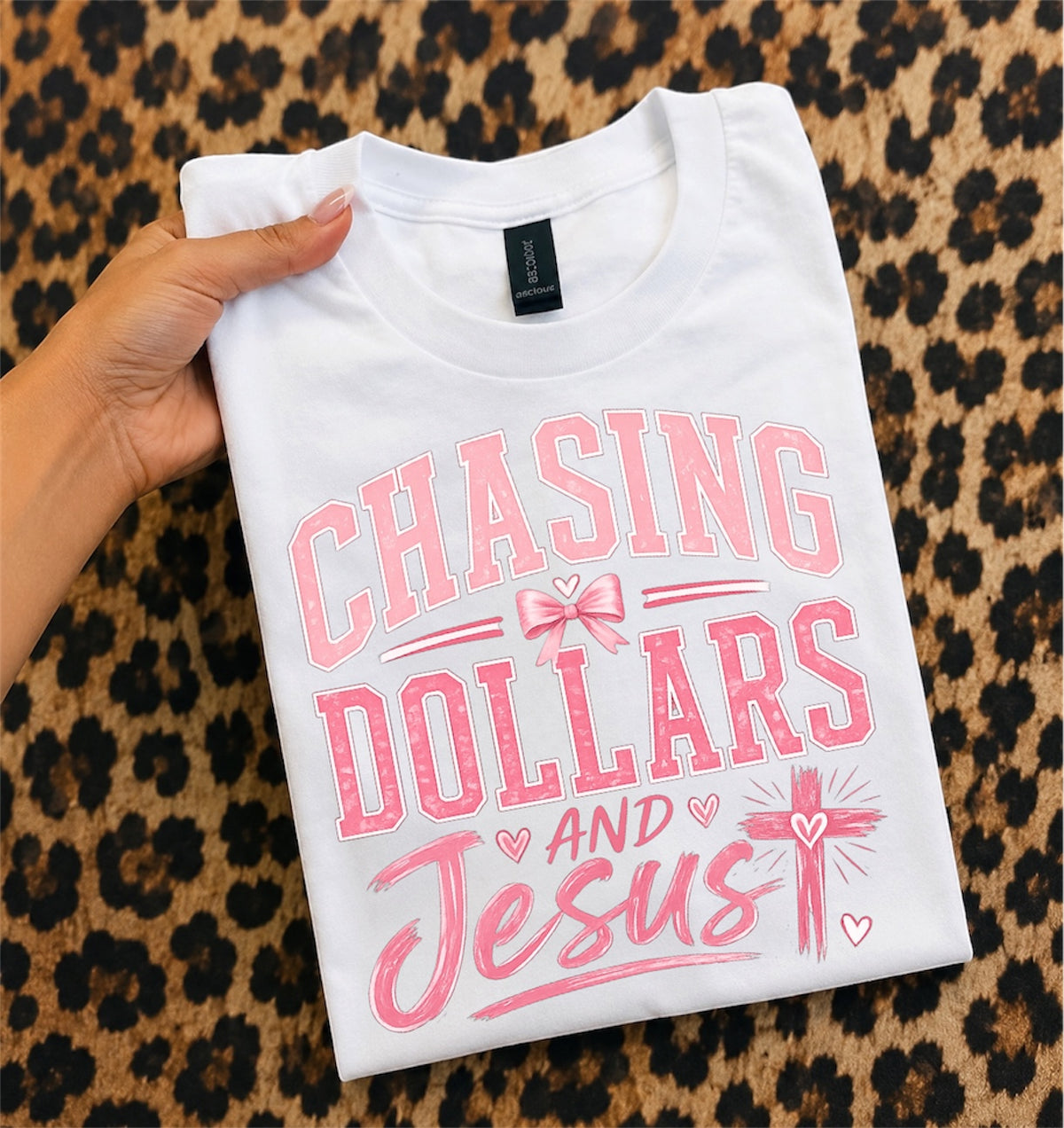 Chasing Dollars and Jesus T-Shirt — Christian Faith Graphic Tee