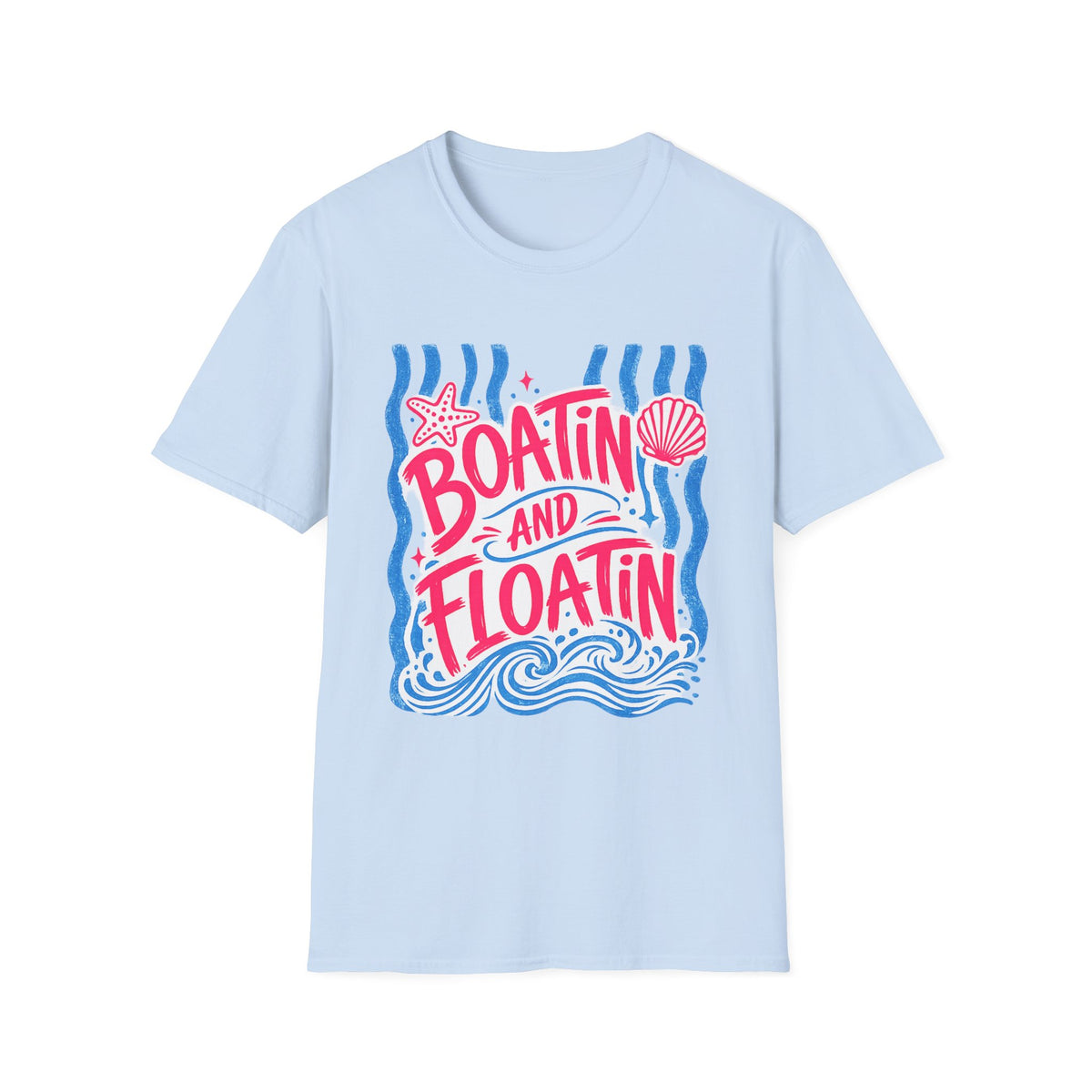 Boatin' and Floatin' Graphic T-Shirt — Nautical Beach Summer Tee