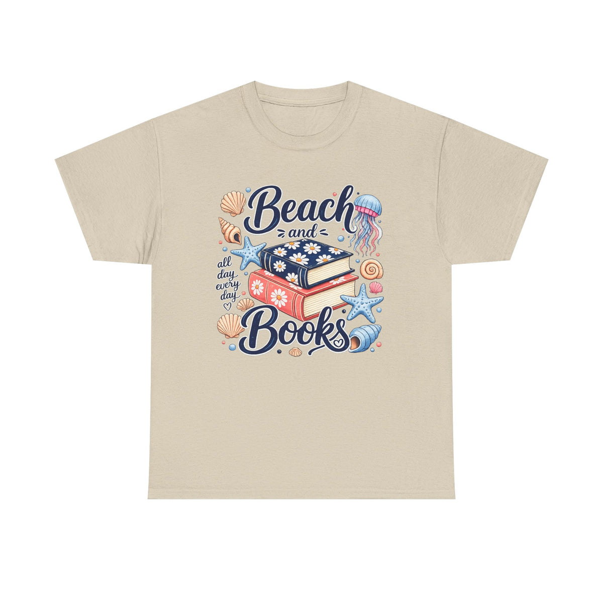 Beach and Books T-Shirt — Summer Reading Graphic Tee