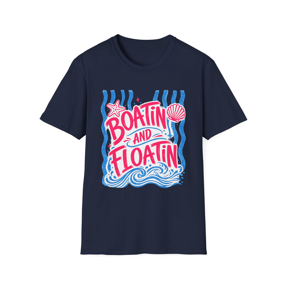 Boatin' and Floatin' Graphic T-Shirt — Nautical Beach Summer Tee