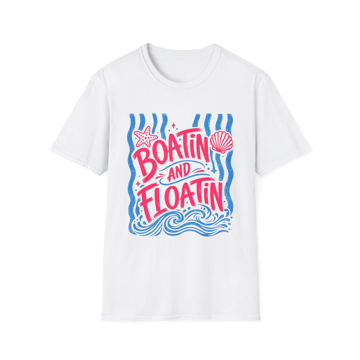 Boatin' and Floatin' Graphic T-Shirt — Nautical Beach Summer Tee