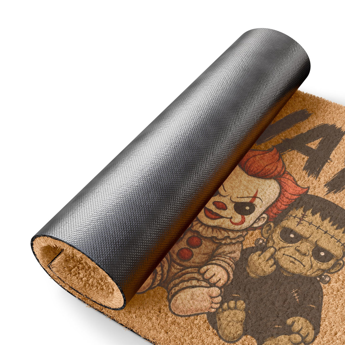 Go Away Horror Characters Doormat